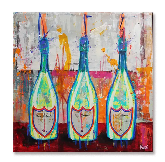 3 bottles of Champagne