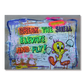 Urban pop art painting of Tweety breaking the egg shell depicted in vibrant graffiti style
