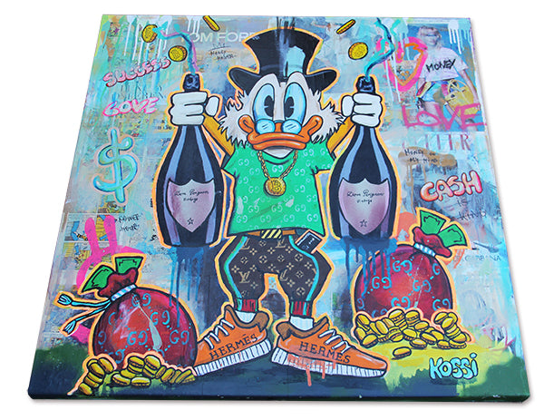 Scrooge McDuck Champagne and Cash