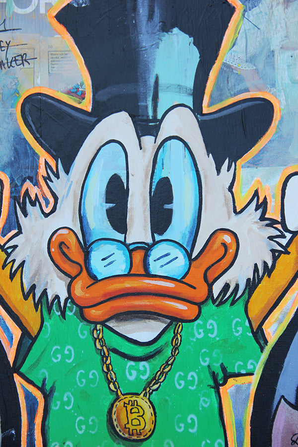 Scrooge McDuck Champagne and Cash