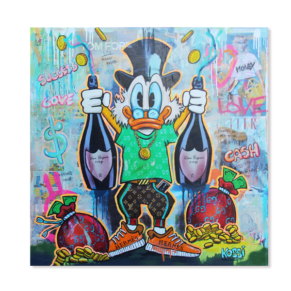 Scrooge McDuck Champagne and Cash