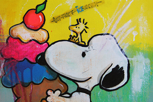 Snoopy Melting Ice Cream
